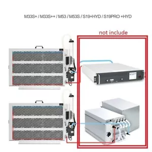 12KW Water Cooling Row Radiator System For S21Hyd  S19XP Hyd M53 M56 BTC Miner - Picture 1 of 8