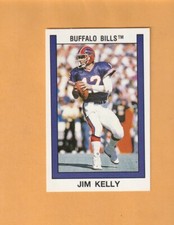 Jim Kelly Buffalo Bills 1989 Panini Stickers #218 Miami Hurricanes 4D