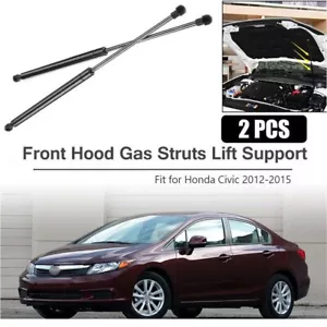 Front Hood Lift Support Struts Shocks Gas Springs Damper For Honda Civic 9th - Bild 1 von 12