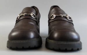 VTG MAURICES FAUX LEATHER PLATFORM CHUNKY HEEL SLIP ON SHOES WOMENS SZ 8 - Picture 1 of 7