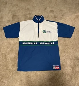 Vintage DALLAS MAVERICKS Performance Polyester Polo Men XL NBA Retro 90s Rewind - Picture 1 of 8