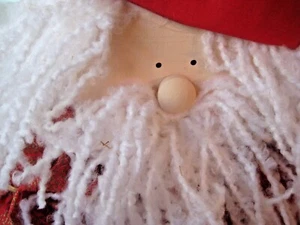 Santa Wood Body Decorative Collectible Handmade Figure Christmas - Picture 1 of 6