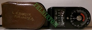 Medidor de exposición universal vintage Weston Master modelo 715 con estuche de cuero - Imagen 1 de 3