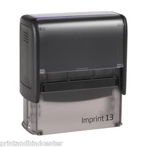 Stempel Selbstfärber Firmenstempel TRODAT Imprint 13 5-6 Zeilen mit Wunschtext - Picture 1 of 3