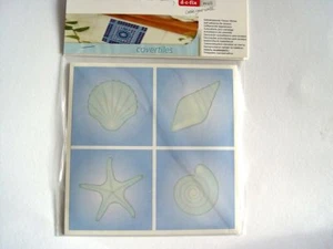 18 Stickers De Azulejos Autoadhesivos De 14,6 X 14,6 CM (3x 6) Con Conchas - Imagen 1 de 2