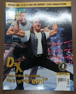 WWF Magazine January 1998 Shawn Michaels With Poster - Imagen 1 de 3