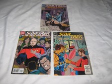 3 x Ass't 1989 - 96 DC Comics Star Trek & The Next Generation Comics 2, 62 & 80