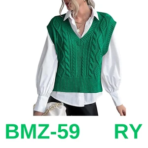Lueluoye Sweater Vest Women V Neck Tunic Tops Dressy Fall Solid Color Sweaters,S - Picture 1 of 5