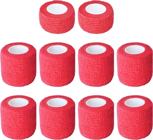 10 Pack Cohesive Bandage Wrap Self Adherent Vet Tape for Pets, Elastic Self Adhe - Picture 1 of 12