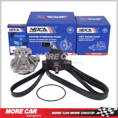 Bomba de agua de dirección asistida correa serpentina para 06-10 Ford Explorer Mountaineer Foto 1 de 4