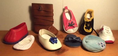 Lote de repuesto sandalias planas American Girl individuales desajustadas zapatos Foto 1 de 4