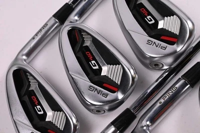 Ping G410 Irons / 7-PW+GW+SW / Green Dot / Stiff Flex N.S.Pro Modus³ Tour 105 - Image 1 of 4