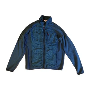 Orvis Men’s M Blue Hybrid Quilted Softshell Jacket Full Zip Classic Collection - Picture 1 of 4
