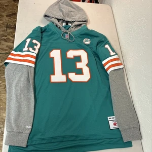 Camiseta deportiva de los Miami Dolphins Dan Marino para hombre Mitchell & Ness 1984 Jus’ Don talla XXL - Imagen 1 de 6
