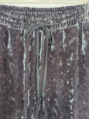 Pantalones de chándal Harlowe Graham para mujer de terciopelo aplastado talla M gris Wimsigoth Grunge Fairy Foto 1 de 4