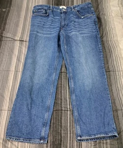 H&M Denim Jeans Damen Gr. 12 Stretch Blau 34x27 Rauchfrei Zuhause  - Bild 1 von 6