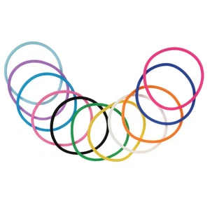 20 piezas pulseras de gelatina de silicona extremadamente elásticas pulseras de goma gomosas suaves - Imagen 1 de 12