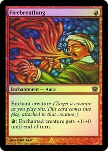 MTG FOIL Firebreathing  - 9th Edition #181 - Picture 1 of 1