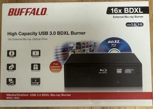 BUFFALO MediaStation 16x External BDXL Blu-ray Burner - Disk drive - BDXL - 16x6 - Picture 1 of 5