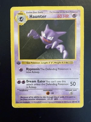 Pokémon TCG Haunter Base Set, 1st Edition Shadowless Card 29/102 - Image 1 of 2