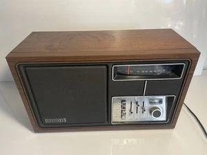 1960's Zenith J430W Tabletop AM FM Long Distance Radio Vintage Made In Korea - Picture 1 of 23