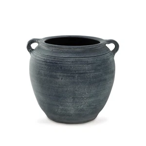 Meadie Traditional Indoor Terra Cotta Tabletop Vase with Handle and Wide Mout... - Picture 1 of 4