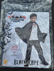 Rubies Black Cape Halloween Costume Child Size OSFM - Picture 1 of 2