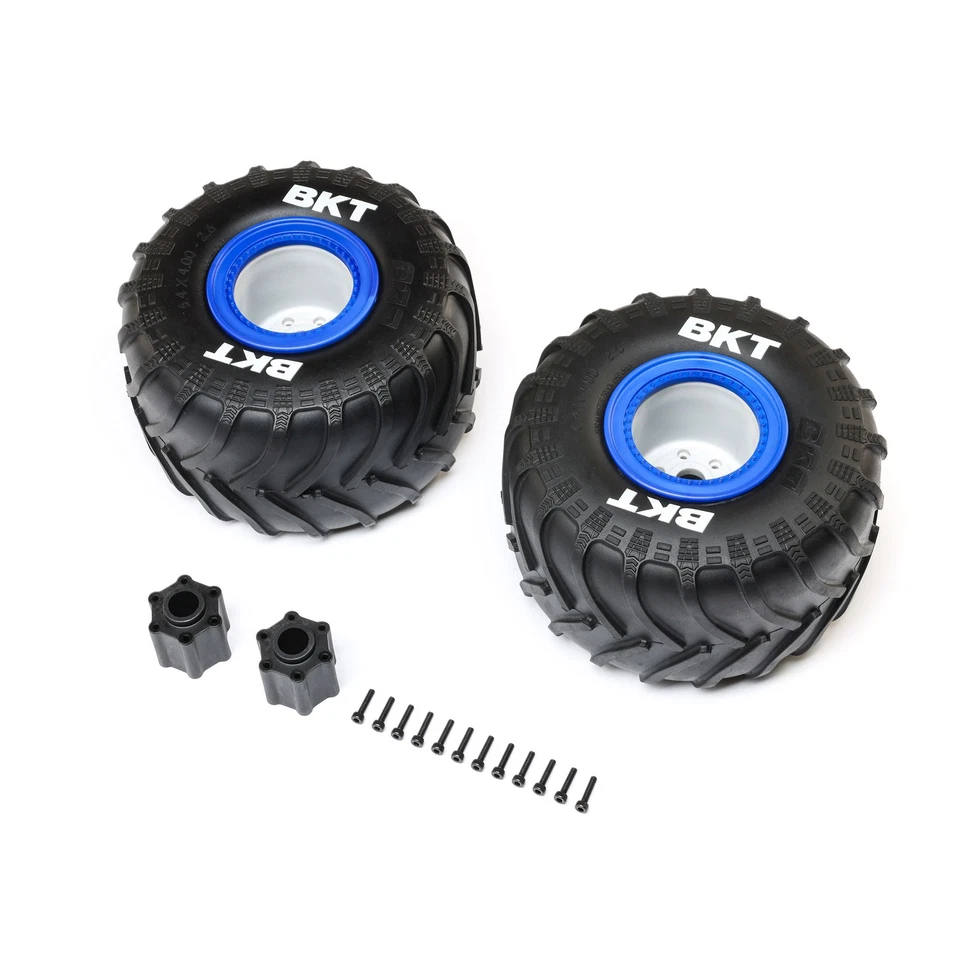 Losi BKT 2.6" MT Tire Med Premount Blue 2LMT 2.0 LOS-1819 - Image 1 of 1