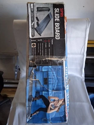 Tabla deslizante Spri con topes finales, botines, bolsa de transporte de malla para caja de bajo impacto Dmgd Foto 1 de 4