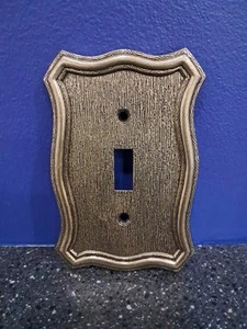 Vintage Amer Tac N70T Brass Metal Switch Plate Cover - Picture 1 of 3