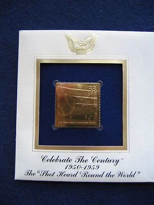 Réplica de béisbol 1999 Shot Heard Round The World sello dorado con cubierta Foto 1 de 3