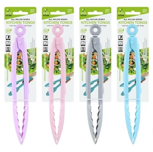 4PC Cooking 9" Environmental BBQ Nylon Kitchen Tongs Clip Heat Resistant - Picture 1 of 1