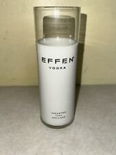 Effen Vodka Tall Drink Glass with White Rubber Sleeve Wrapped Tumbler