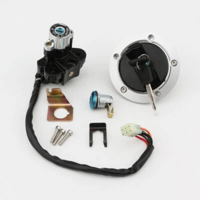 Interruptor de encendido Juego de bloqueo de tapa de gas combustible para Suzuki GSX-R GSXR 600 750 2004-2005 Foto 1 de 4