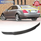 For Mercedes Benz W221 S300 S63 Amg 2008-13 Carbon Fiber Rear Trunk Spoiler Wing