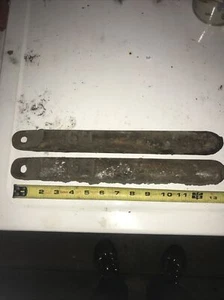 2 pesos de ventana de faja antiguos vintage de hierro fundido 5 lb ~ 14" arquitectónicos J4 - Imagen 1 de 5