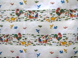 DDR Biancheria Letto per Bambini - (Copripiumino) Pollo / Oche 120x90cm - Bild 1 von 2