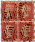 PENNY RED BLOCK FINE USED 560 Isle of Wight POSTMARKS KF LG VARIETY G SQUARE