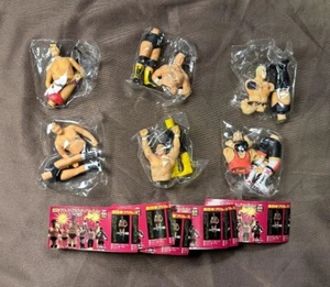 All Japan Pro Wrestling Figur Mini Puppe Lot 6 Set Retro Yujin Japan M590 - Bild 1 von 6
