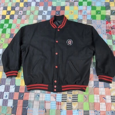 Chaqueta Universitaria Reversible Negra XL de la Universidad Estatal de Ohio Foto 1 de 4