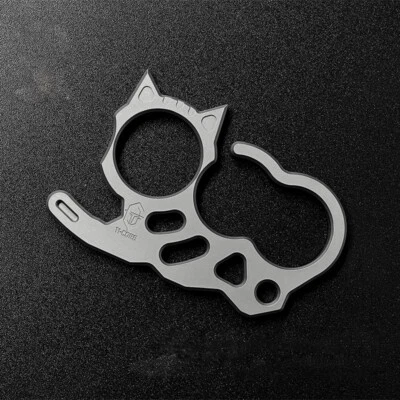 Titanium Alloy Portable Key ChainNecklace Pendant Key Ring M4 Wrench Tools - Image 1 of 4