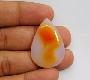 Natural Red Carnelian Cabochon Loose Gemstone For Jewelry Making 44 Cts. ME-3741 - Picture 1 of 3