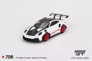 Paquete 1/64 MINI GT Porsche 911 (992) GT3 RS Weissach modelo diecast MGT00706 - Imagen 1 de 1