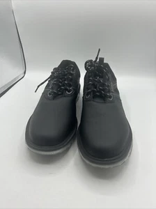 Men's Black Golf Shoes Nailless Sole Lightweight No-Slip Walking Shoes 10.5 - 44 - Picture 1 of 10