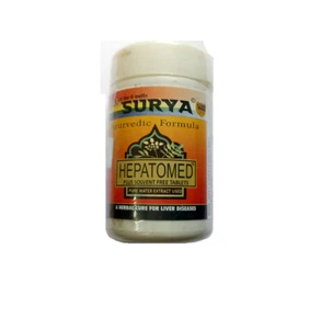 TABLETAS HEPATOMED SURYA FARMACÉUTICAS PRODUCTO HERBAL - Imagen 1 de 9