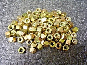 3/8"-16 Nylon Insert Lock Nut, Zinc Yellow, G 8 Steel, Right Hand, 100 PK., (RG) - Picture 1 of 5