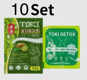 TOKI CANDY 10 paquetes + desintoxicación 10 paquetes alimentos dietéticos kiwi de Japón envío gratuito - Imagen 1 de 3