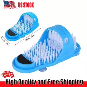 Foot Scrubber Bath Shower Spa Brush Slipper Scrub Feet Massage Wash Easy Cleane - Picture 1 of 7