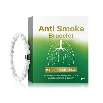 Pulsera magnética antihumo para mujer hombre cuidado corporal diario.-- Foto 1 de 4