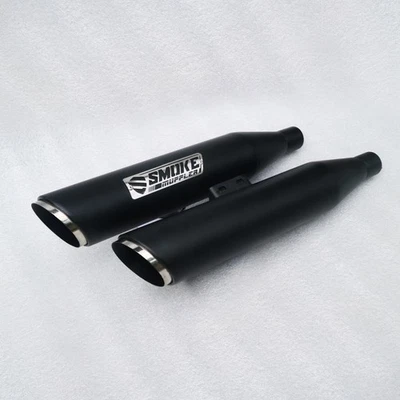2018-2024 Exhaust Slip On Fit To Harley Davidson Street Bob M8 Full Black Coated — 第 1/4 张图片